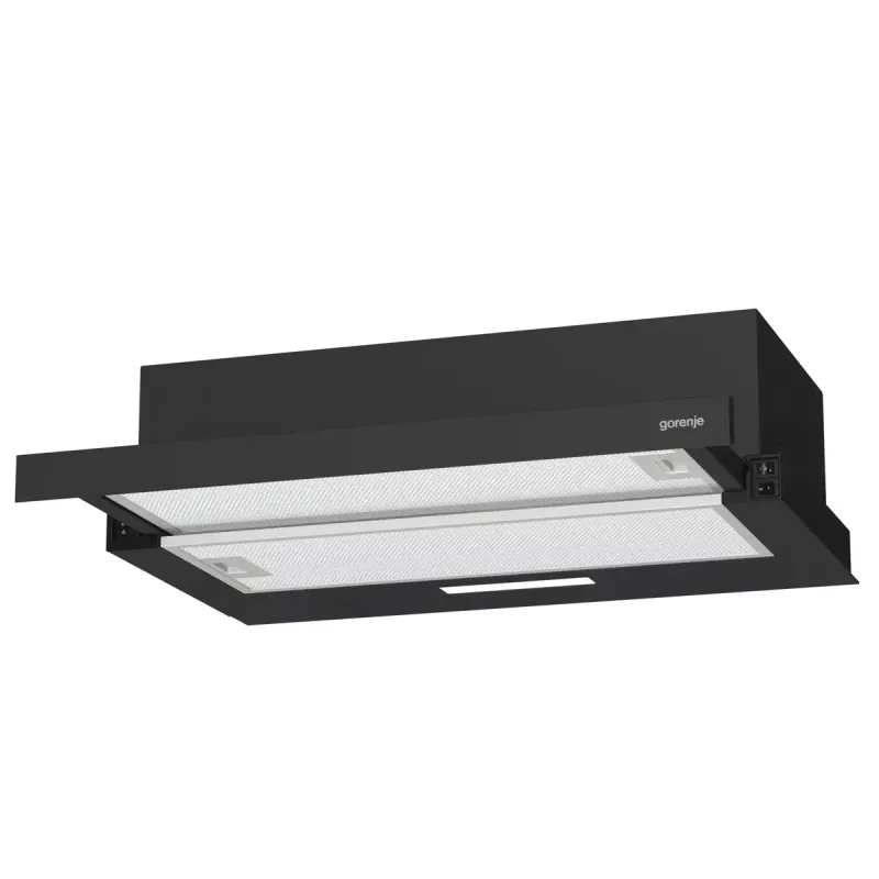 Cappa aspirante Gorenje TH60E3B da sottopensile (estraibile) nero 350 m³/h