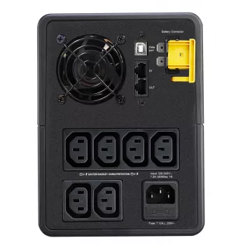 APC Back-UPS, 1600VA, Tower, 230V, 6x uscite IEC C13, AVR, Line-Interactive, 1,6 kVA, 900 W, sinusoidale, 140 V, 300 V