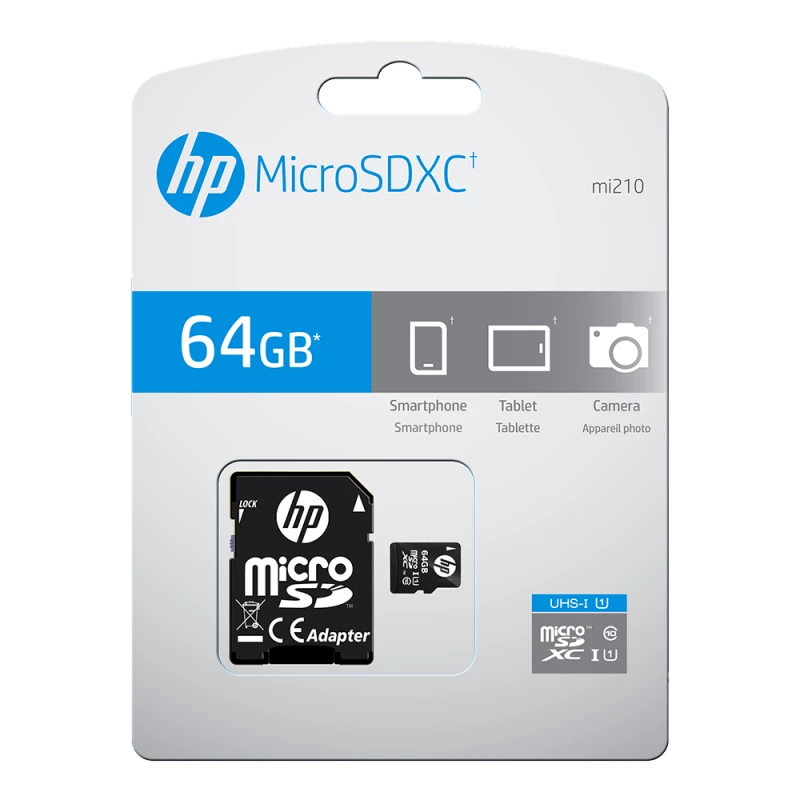 Scheda di memoria HP SDU64GBXC10HP-EF 64 GB MicroSDXC UHS-I Classe 10