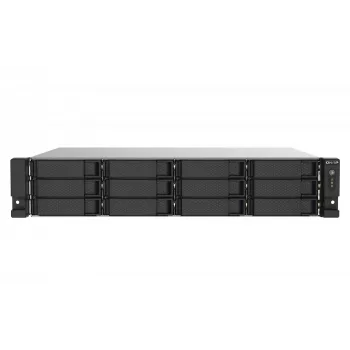 NAS/server di storage QNAP TS-1273AU-RP-8G rack (2U) Ryzen Embedded V1500B 8 GB DDR4 0 TB QNAP QTS alluminio, nero