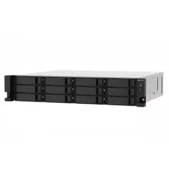 NAS/server di storage QNAP TS-1273AU-RP-8G rack (2U) Ryzen Embedded V1500B 8 GB DDR4 0 TB QNAP QTS alluminio, nero