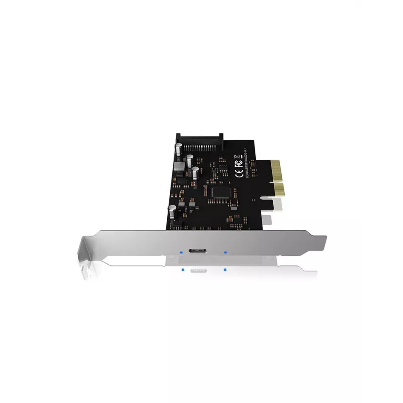 ICY BOX IB-PCI1901-C32 scheda controller PCIe 3.0 x4, 1x USB-C 3.2 Gen 2x2, nera