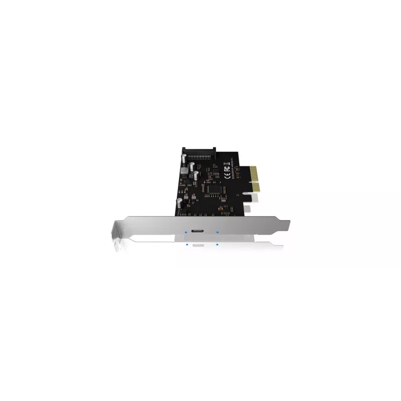 ICY BOX IB-PCI1901-C32 scheda controller PCIe 3.0 x4, 1x USB-C 3.2 Gen 2x2, nera
