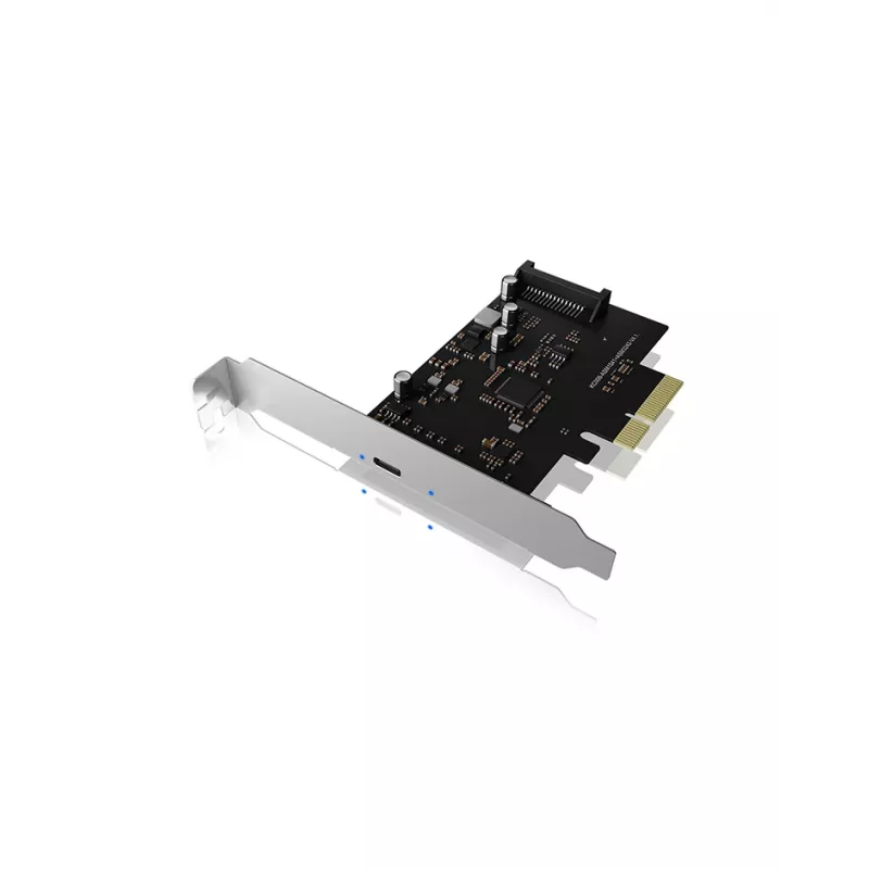 ICY BOX IB-PCI1901-C32 scheda controller PCIe 3.0 x4, 1x USB-C 3.2 Gen 2x2, nera