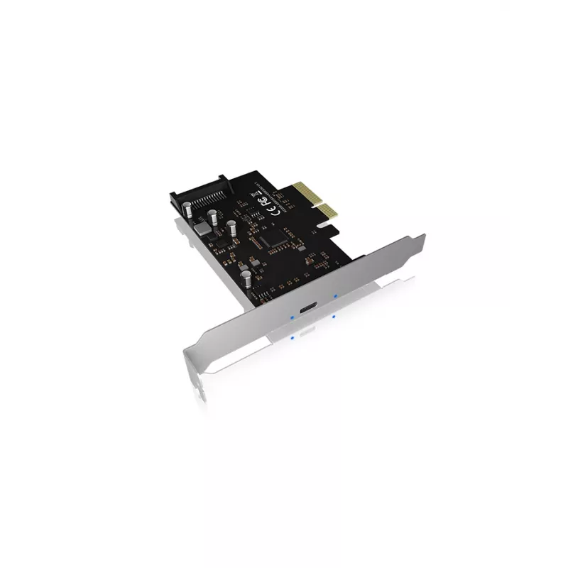 ICY BOX IB-PCI1901-C32 scheda controller PCIe 3.0 x4, 1x USB-C 3.2 Gen 2x2, nera