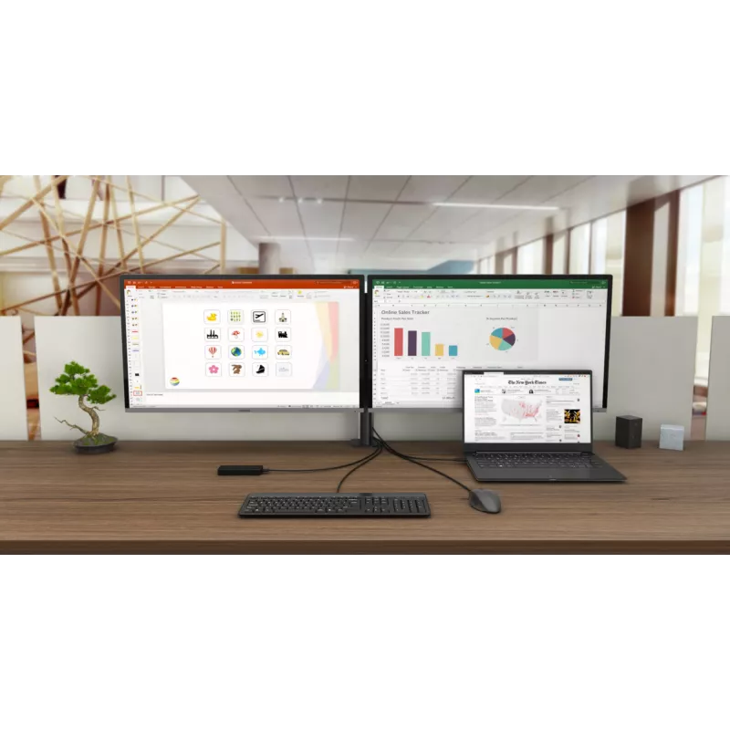 Docking station i-tec USB-C Dual Display con Power Delivery 100 W + caricabatterie universale 100 W