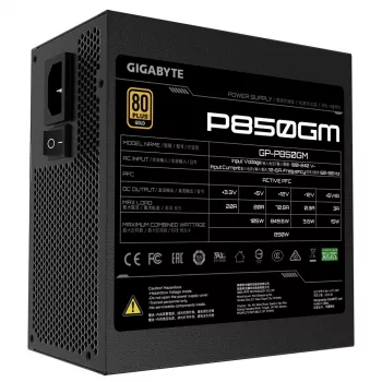 GIGABYTE P850GM alimentatore 850 W 20+4 pin ATX ATX nero