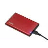 Case HDD/SSD IBOX HD-05 rosso 2,5 inch — USB 3.2 Gen 1 (5 Gbit/s), JMicron JMS578, fino a 10 TB