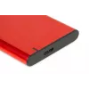 Case HDD/SSD IBOX HD-05 rosso 2,5 inch — USB 3.2 Gen 1 (5 Gbit/s), JMicron JMS578, fino a 10 TB