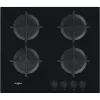 Whirlpool AKT 616/NB piano cottura a gas da incasso nero 60 cm 4 zone di cottura