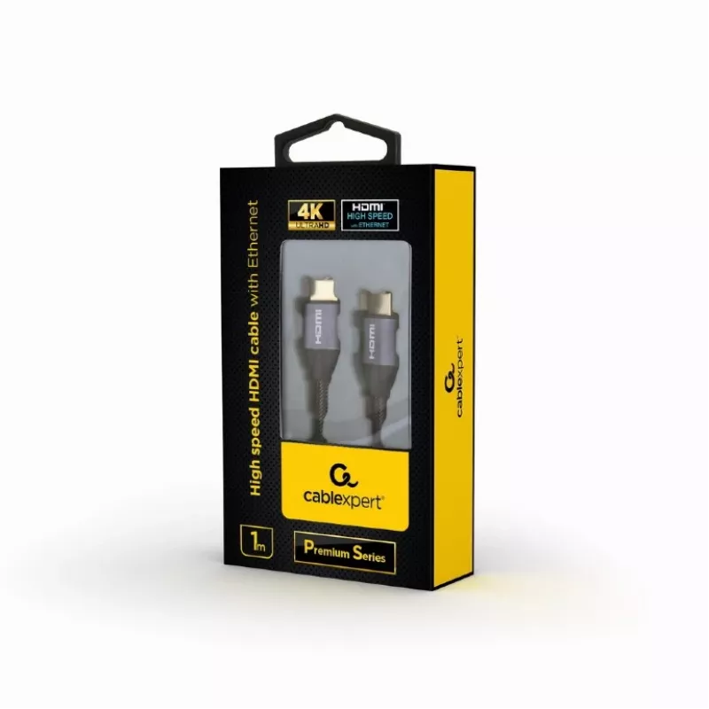 GEMBIRD Cavo HDMI High Speed con Ethernet - Serie Premium, 1 m
