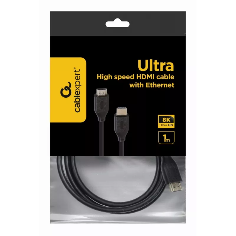 Cavo HDMI Gembird CC-HDMI8K-1M — 1 m, HDMI Type-A su Type-A, HDMI 2.1, 48 Gbit/s, nero