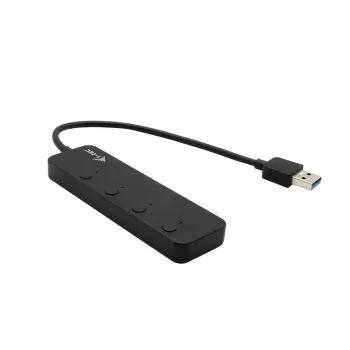 Hub USB i-tec USB 3.0 Metal HUB 4 porte con interruttori on/off individuali