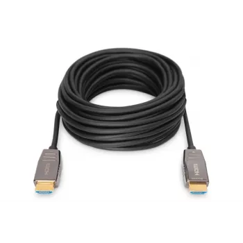 Cavo di collegamento in fibra ibrida HDMI AOC DIGITUS, connettore maschio/maschio Type-A, 10 m, UHD 8K@60Hz, CE, nero