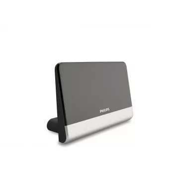 Antenna TV digitale Philips SDV6222/12, nero, argento, 48 dBi, FM, UHF, VHF, 1,8 m, 210 x 100 x 140 mm, coassiale