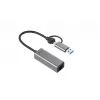Adattatore i-tec Metal USB-C/USB-A 2.5Gbps Ethernet, con filo, USB Type-A/USB Type-C, Ethernet, 2500 Mbit/s, grigio
