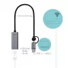 Adattatore i-tec Metal USB-C/USB-A 2.5Gbps Ethernet, con filo, USB Type-A/USB Type-C, Ethernet, 2500 Mbit/s, grigio
