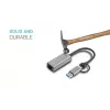Adattatore i-tec Metal USB-C/USB-A 2.5Gbps Ethernet, con filo, USB Type-A/USB Type-C, Ethernet, 2500 Mbit/s, grigio