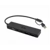 HUB i-tec Metal USB-A/USB-C 2x USB 3.0 + 2x USB-C (10 Gbps)