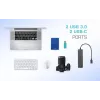 HUB i-tec Metal USB-A/USB-C 2x USB 3.0 + 2x USB-C (10 Gbps)