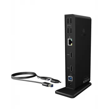 ICY BOX IB-DK2251AC con filo USB 3.2 Gen 2 (3.1 Gen 2) Type-A nero