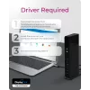 ICY BOX IB-DK2251AC con filo USB 3.2 Gen 2 (3.1 Gen 2) Type-A nero