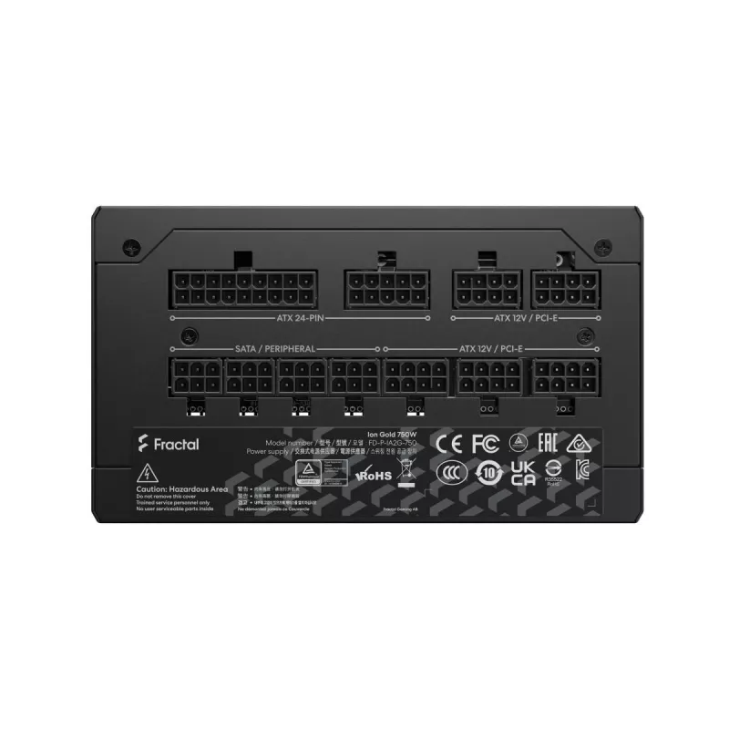 Alimentatore Fractal Design Ion+ 750W Gold 24-pin ATX ATX nero