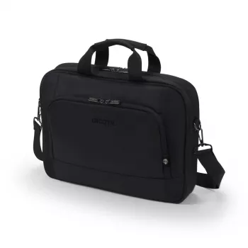 DICOTA Eco Top Traveller Base - Borsa per notebook 13-14,1 pollici - Nero / 300d RPET Poliestere