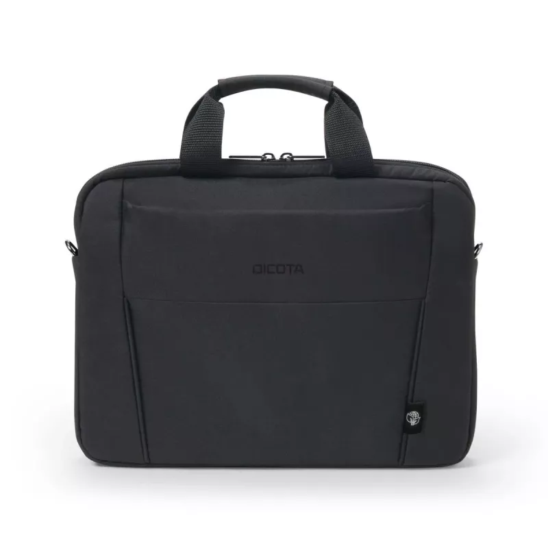 DICOTA Eco schlank Case Base - Custodia per notebook 13-14.1 pollici - Nero / 300d Rpet Poliestere