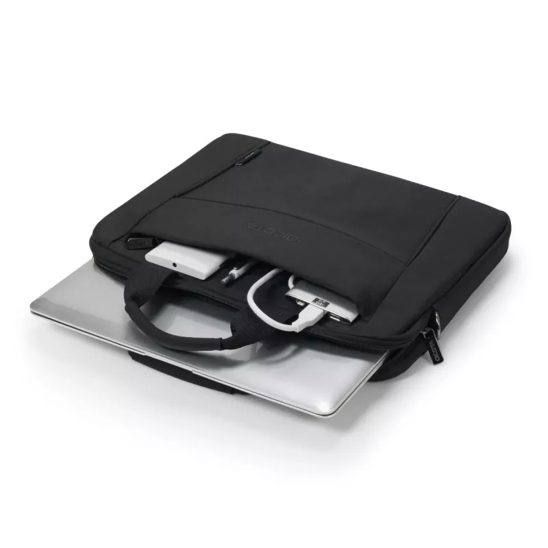 DICOTA Eco schlank Case Base - Custodia per notebook 13-14.1 pollici - Nero / 300d Rpet Poliestere