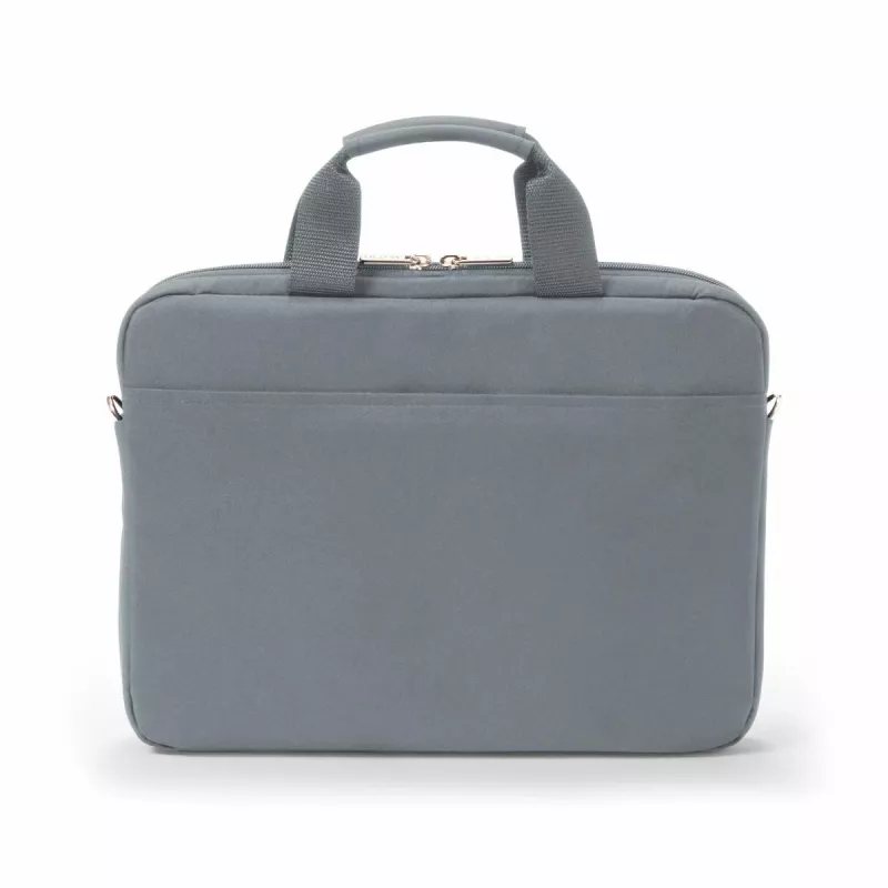 DICOTA Eco schlank Case Base – Borsa per notebook 13–14,1 pollici – Grigio / 300d RPET Poliestere