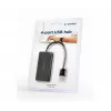 Hub USB Gembird UHB-U2P4-04 – 4 porte USB 2.0, Plug-and-Play, nero, 480 Mbit/s