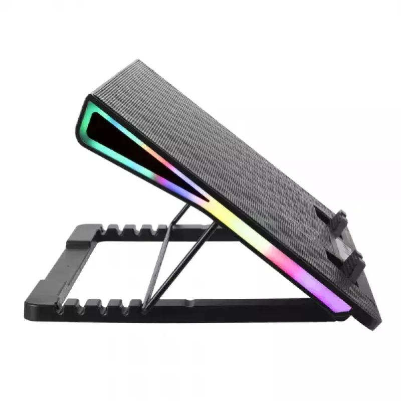 Base di raffreddamento per notebook ESPERANZA EGC101 — 1 ventola 18 cm, 76 cfm, 800 giri/min, 5 posizioni in altezza, LCD, alimentazione USB