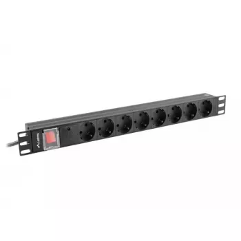 Unità di distribuzione di corrente PDU Lanberg PDU-08F-0200-BK