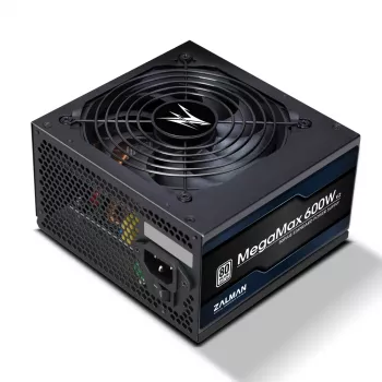 Alimentatore Zalman ZM600-TXII V2 MegaMax 80PLUS 230V EU STANDARD certificato ad alta efficienza PCI-E 600 W 20+4 pin ATX ATX nero