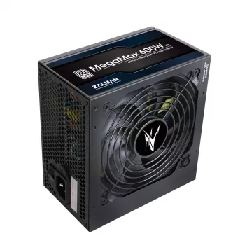 Alimentatore Zalman ZM600-TXII V2 MegaMax 80PLUS 230V EU STANDARD certificato ad alta efficienza PCI-E 600 W 20+4 pin ATX ATX nero