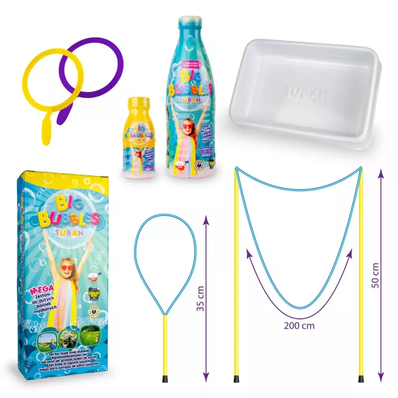 Set bolle di sapone Tuban MEGA SET FOR BIG BUBBLES età consigliata 3 anni