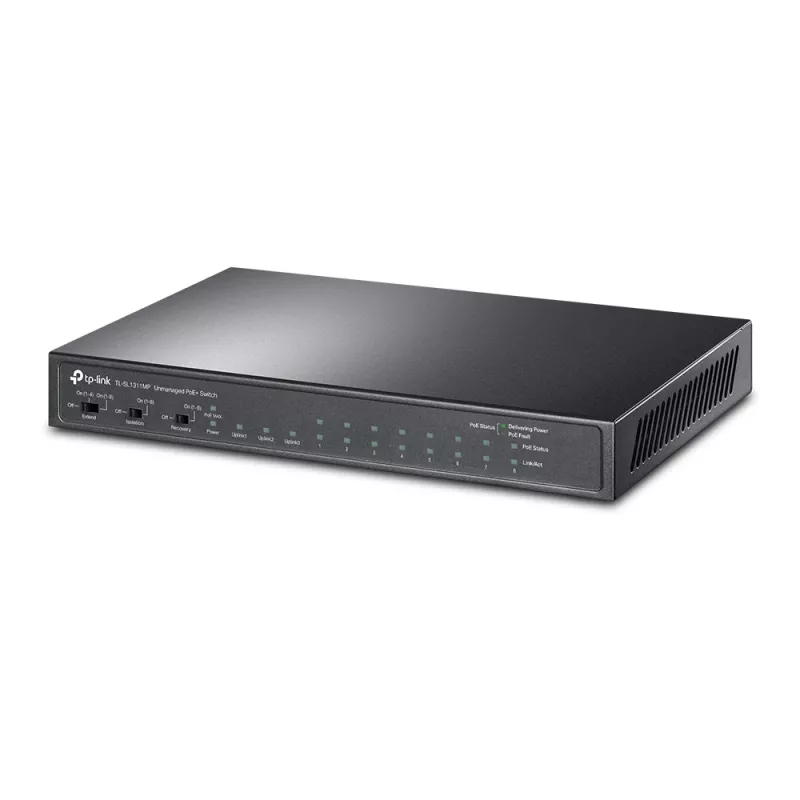 Switch desktop TP-Link 8 porte 10/100Mbps + 3 porte Gigabit con 8 porte PoE+