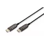 Cavo in fibra ottica ibrida AOC DisplayPort DIGITUS M/M UHD 8K@60Hz, CE, nero 15m