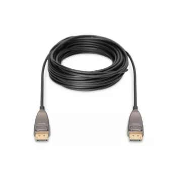 Cavo in fibra ottica ibrida AOC DisplayPort DIGITUS M/M UHD 8K@60Hz, CE, nero 20m