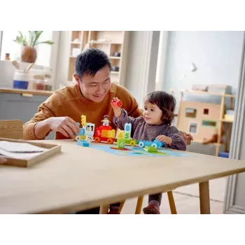 LEGO DUPLO Treno dei numeri 10954 – treno didattico con vagoni numerati per contare e ordinare