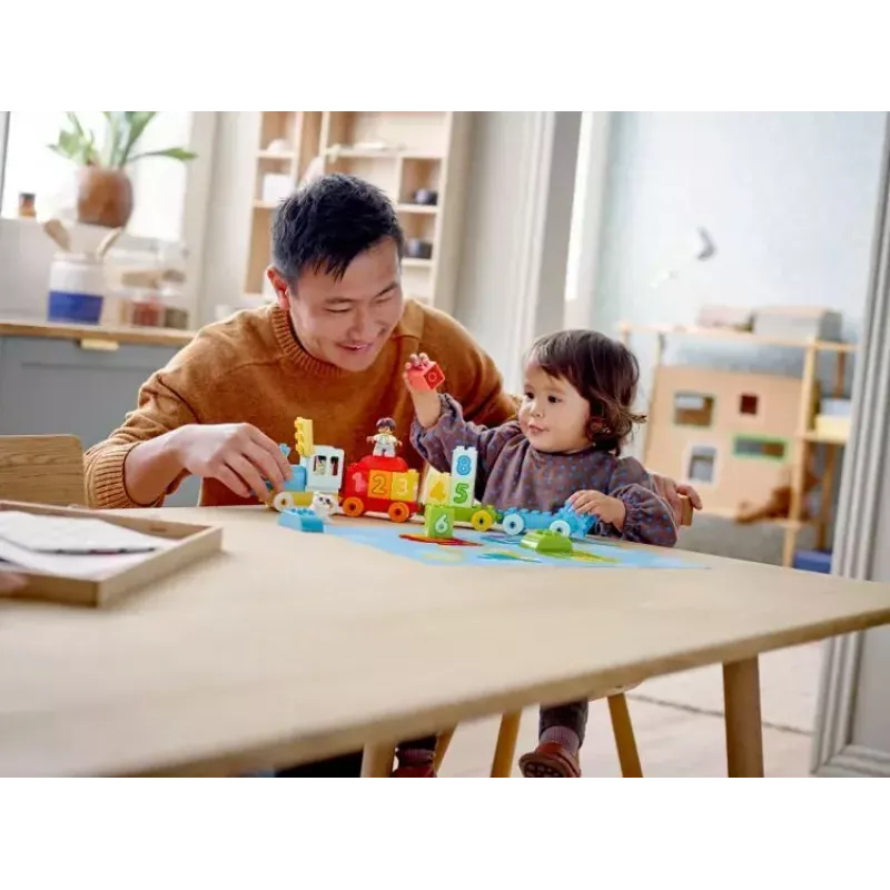 LEGO DUPLO Treno dei numeri 10954 – treno didattico con vagoni numerati per contare e ordinare