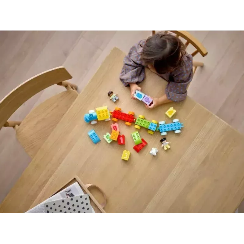LEGO DUPLO Treno dei numeri 10954 – treno didattico con vagoni numerati per contare e ordinare