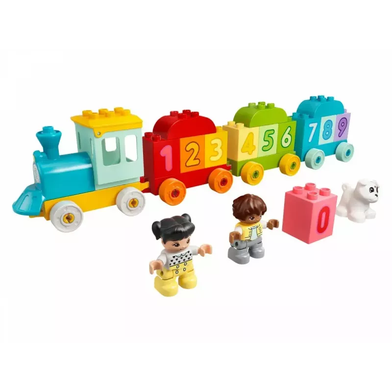 LEGO DUPLO Treno dei numeri 10954 – treno didattico con vagoni numerati per contare e ordinare
