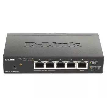Switch smart managed D-Link 5 porte Gigabit PoE con 1 porta PD