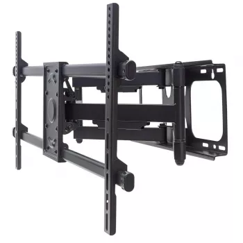 Supporto a parete Manhattan per TV e monitor (totalmente orientabile), per schermi da 37 inch a 75 inch, compatibilità VESA: tutte tra 200 x 200 mm e 800 x 400 mm – verifica le dimensioni dei quattro fori di montaggio sul retro dello schermo per assicurarti che corrispondano, max. 75 kg, nero, supporto, garanzia a vita