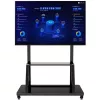 Supporto da terra portatile per schermi piatti TECHLY Signage Display Mount ICA-TR30 — per schermi da 55 a 100 inch, VESA 1200x600, carico max. 150 kg, ruote, nero
