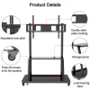 Supporto da terra portatile per schermi piatti TECHLY Signage Display Mount ICA-TR30 — per schermi da 55 a 100 inch, VESA 1200x600, carico max. 150 kg, ruote, nero