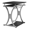 Techly Compact Desk per PC con vano tastiera estraibile, nero grafite ICA-TB 328BK