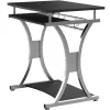 Techly Compact Desk per PC con vano tastiera estraibile, nero grafite ICA-TB 328BK